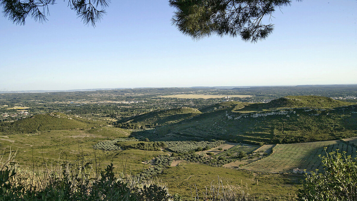 Vue depuis la terrasse de l'abbaye