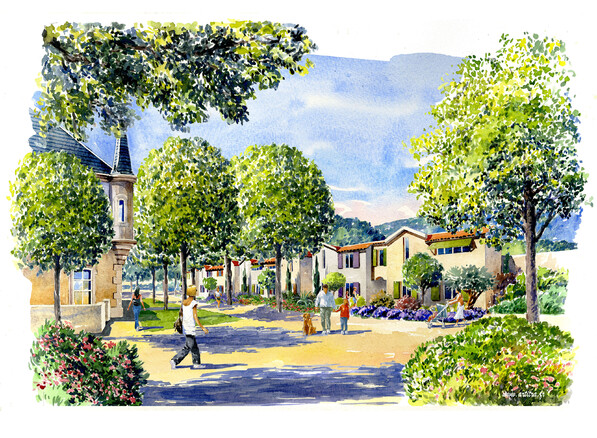 Illustration autour du château